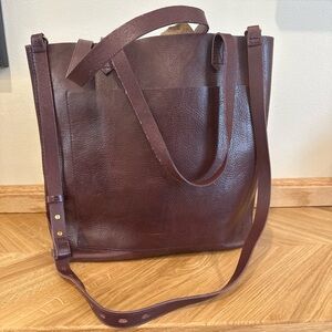 Madewell Brown Leather Transport Bag